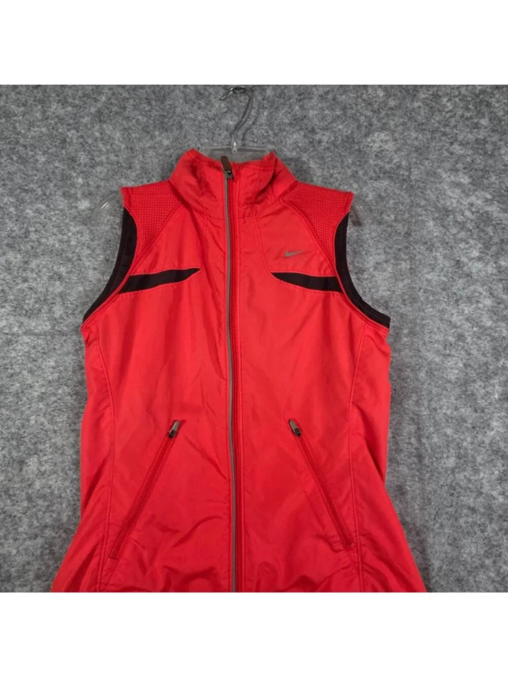 Nike Dri-FIT Women’s Running Vest Orange Size S Full Zip Athletic - Picture 3 of 10